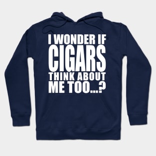 i wonder if cigars think about me too Hoodie